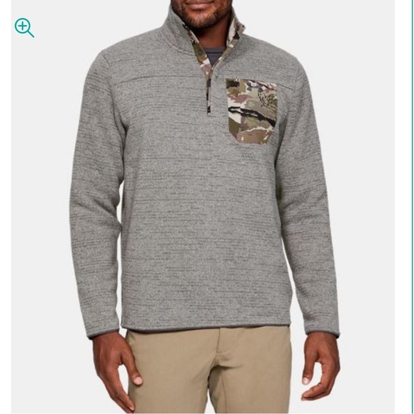 Under Armour Other - Under Armour Men's Specialist 2.0 Charcoal‎ Barren Henley Medium